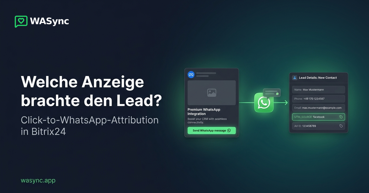 Click-to-WhatsApp-Attribution in Bitrix24: Woher jeder Lead wirklich kommt