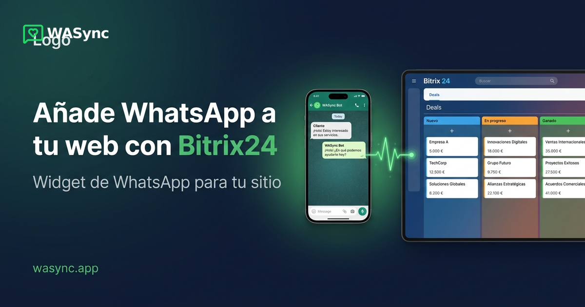 Cómo añadir WhatsApp al widget de tu sitio web de Bitrix24