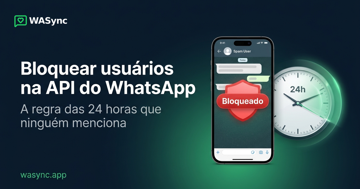 Bloquear um usuário na WhatsApp Business API: a regra das 24 horas que ninguém menciona