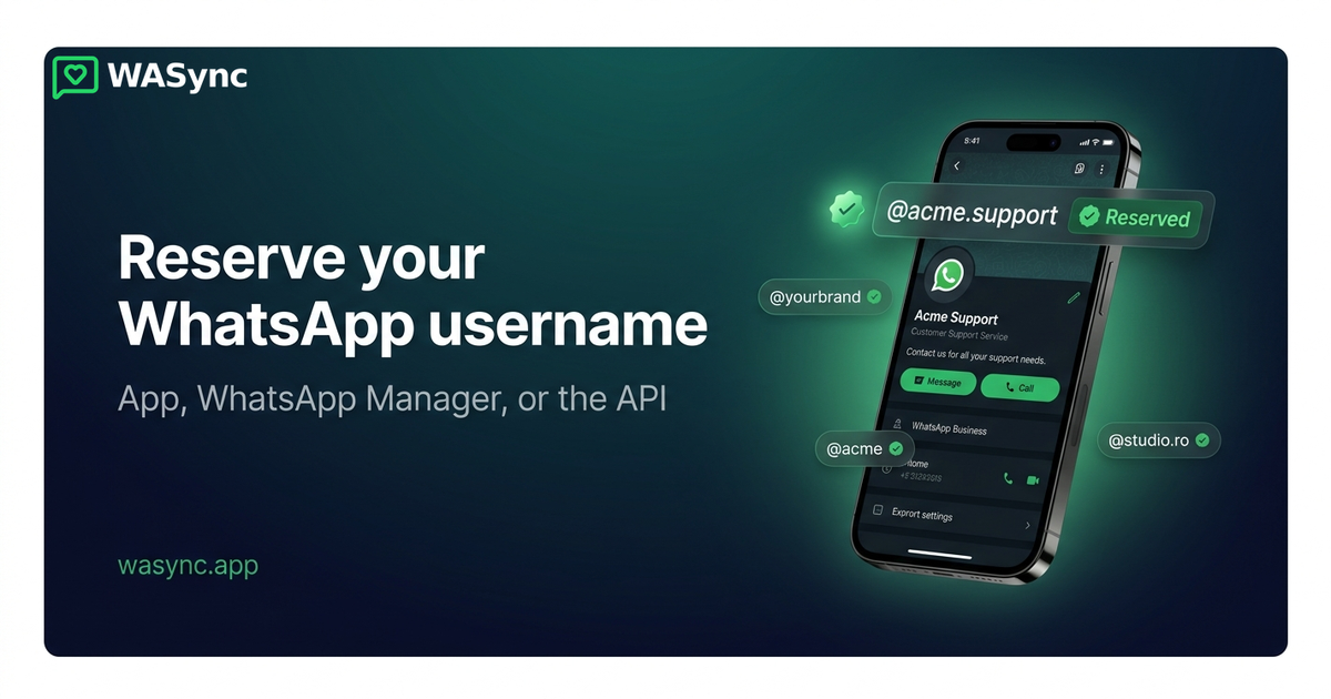 How to Reserve Your WhatsApp Business Username (Before Someone Else Does)
